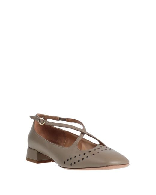 A.Bocca Brown Ballet Flats Leather