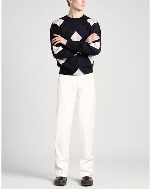 PT Torino White Jeans Cotton, Elastane for men