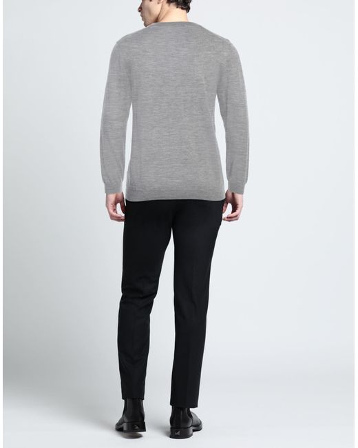 Daniele Alessandrini Gray Sweater for men