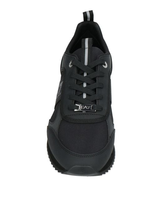 EA7 Black Sneakers Polyamide, Polyurethane for men