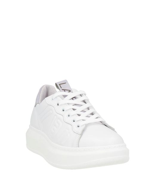 La Fille Des Fleurs White Sneakers Leather