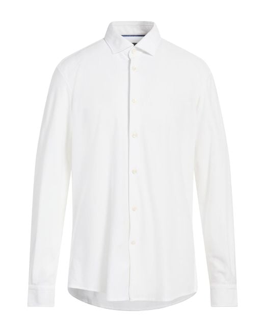 Harmont & Blaine White Blaine. Shirt Cotton for men