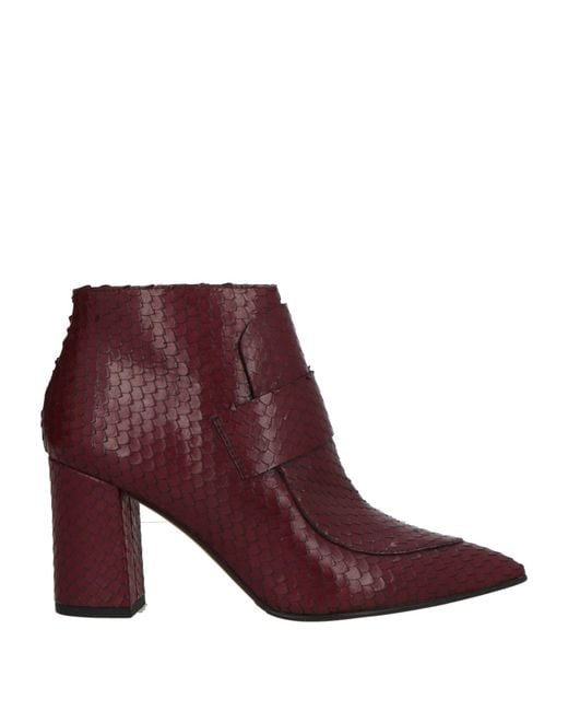 Bruno Premi Purple Ankle Boots Leather