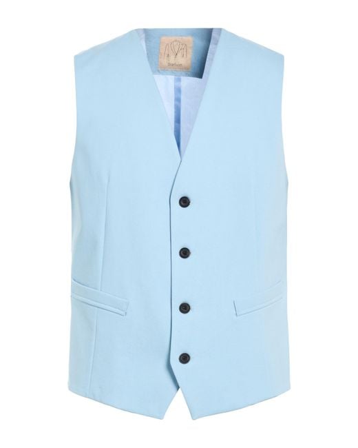 Barbati Blue Tailored Vests for men