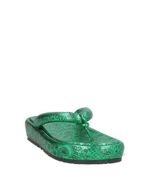 ARIZONA LOVE Green Thong Sandals