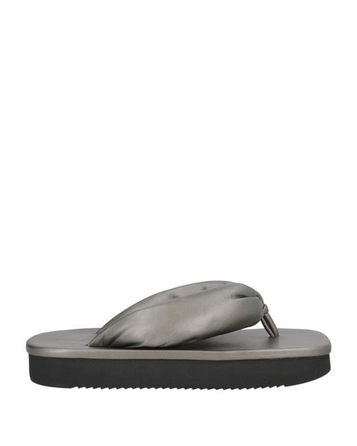 Rick Owens Gray Thong Sandal for men