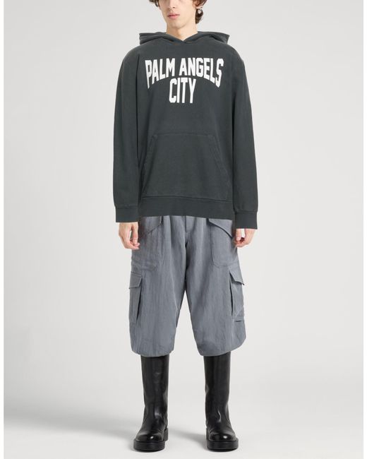 Palm Angels Black Lead Sweatshirt Cotton for men