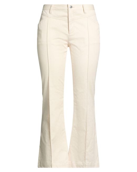 Barbara Bui Natural Pants Cotton, Elastane