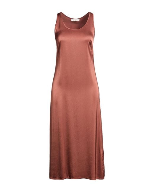 Manila Grace Purple Midi Dress Viscose, Elastane