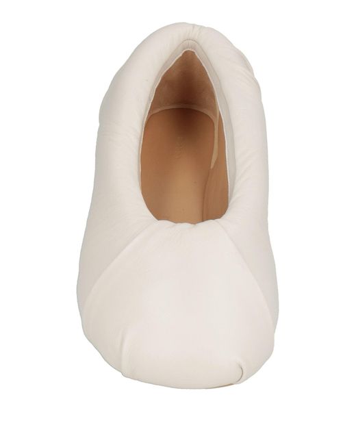 J.W. Anderson Natural Ballet Flats Leather