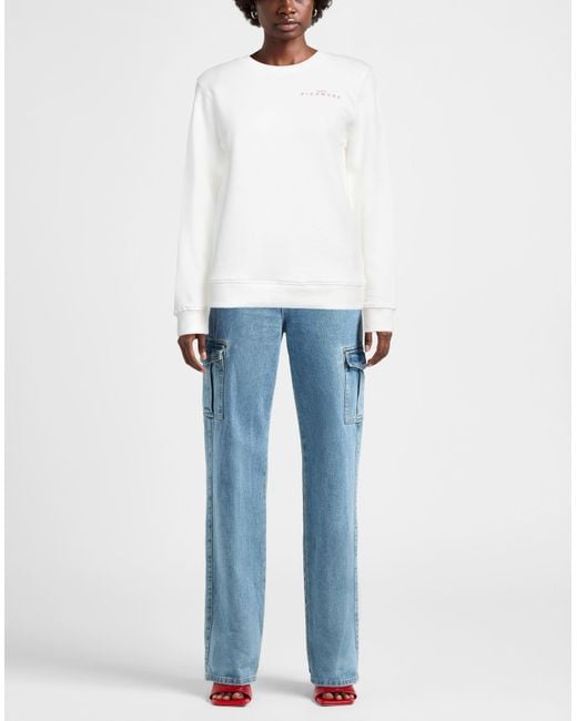 John Richmond White Sweatshirt Cotton