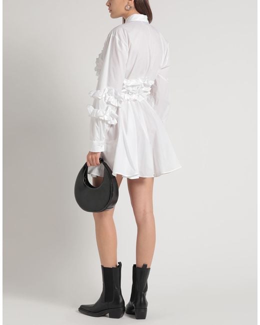 MSGM White Mini Dress Cotton