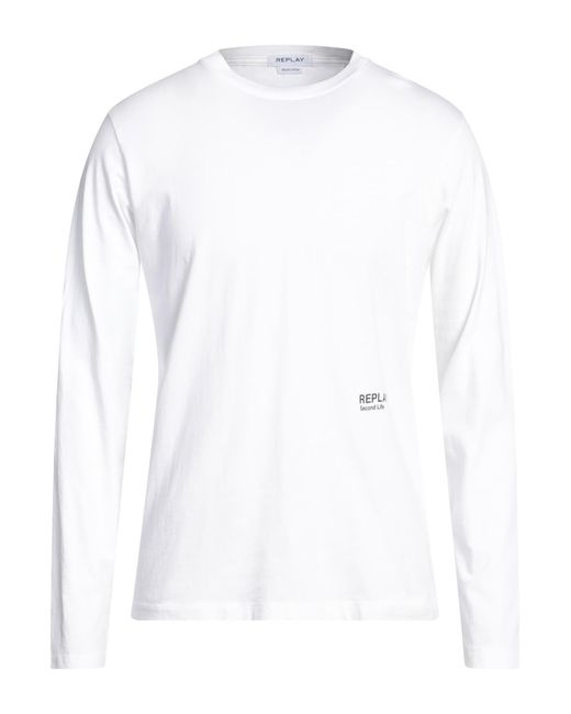 Replay White T-shirt for men