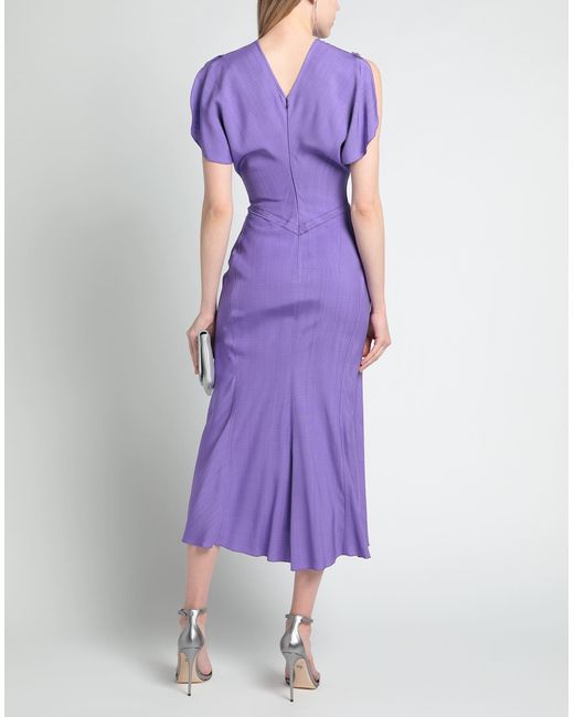 Victoria Beckham Purple Maxi Dress