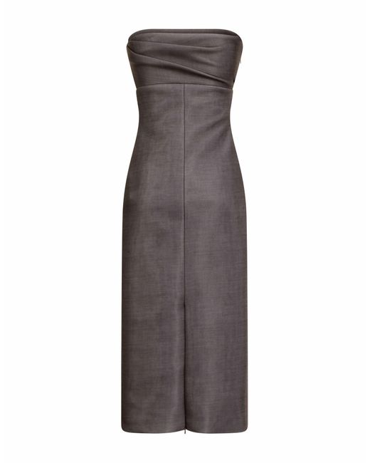 Philosophy Di Lorenzo Serafini Gray Midi-Kleid