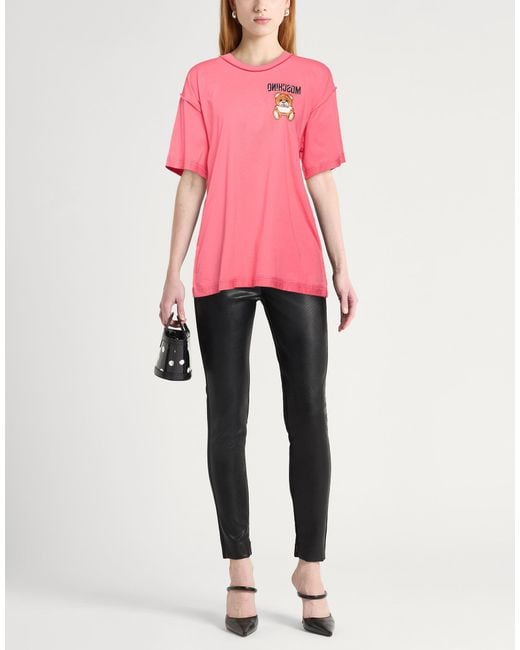 Moschino Pink Coral T-Shirt Cotton