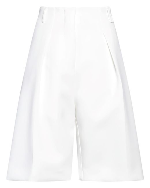 Jacquemus White Shorts & Bermuda Shorts Polyester