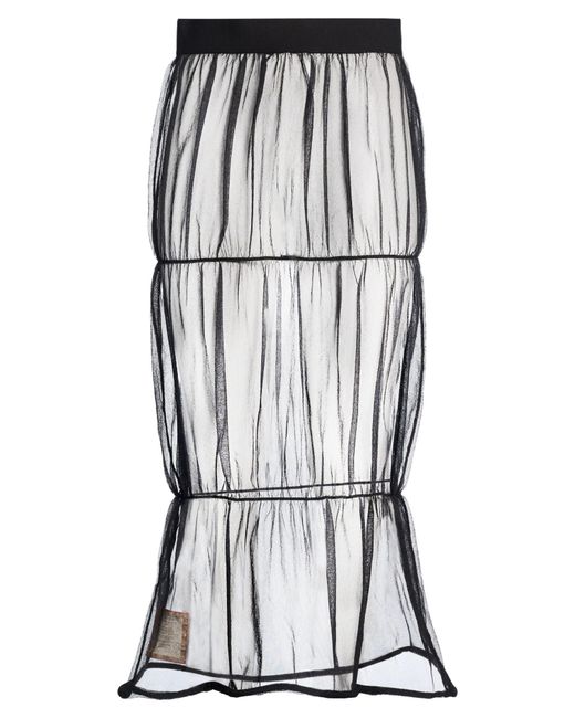 Uma Wang White Midi Skirt