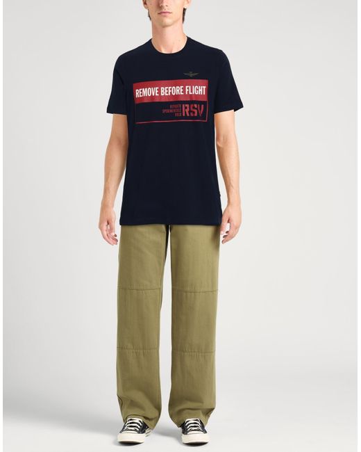 Aeronautica Militare Blue T-Shirt for men