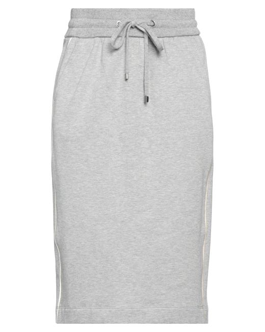 Peserico Gray Midi Skirt