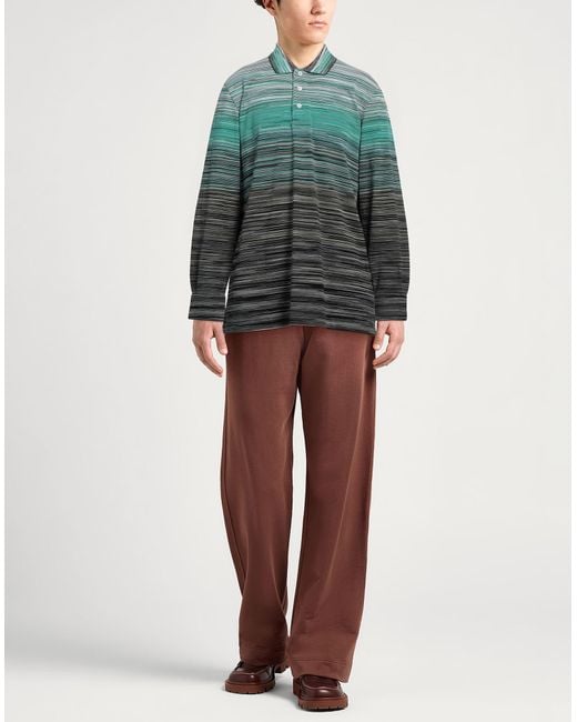 Missoni Green Polo Shirt Cotton for men