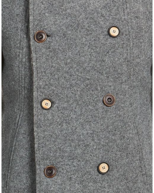 Bob Gray Coat Polyester, Acrylic, Virgin Wool, Elastane for men