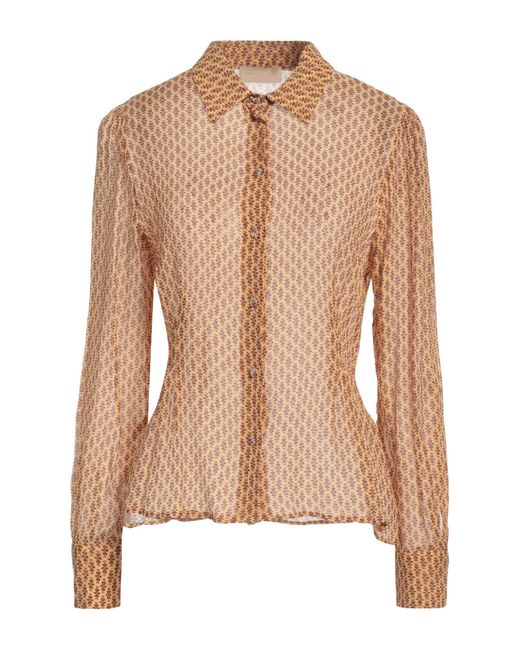 Momoní Natural Ocher Shirt Viscose, Silk