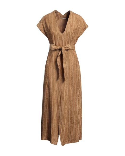 HANAMI D'OR Brown Midi Dress