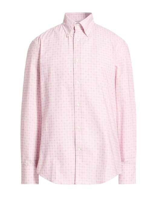Brunello Cucinelli Pink Shirt for men