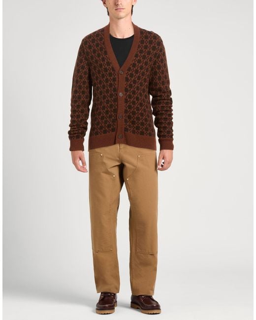 Sandro Brown Cardigan Polyamide, Wool, Viscose, Cashmere for men