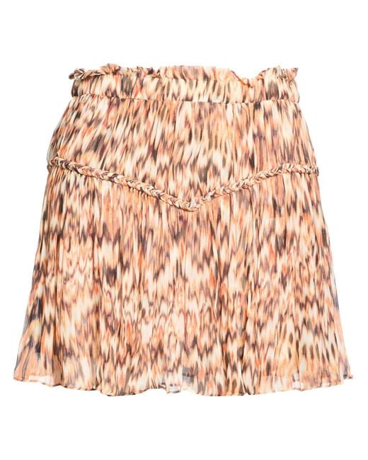 Isabel Marant Natural Mini Skirt Silk