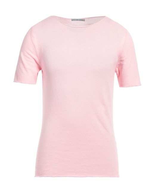 Grey Daniele Alessandrini Pink Sweater for men