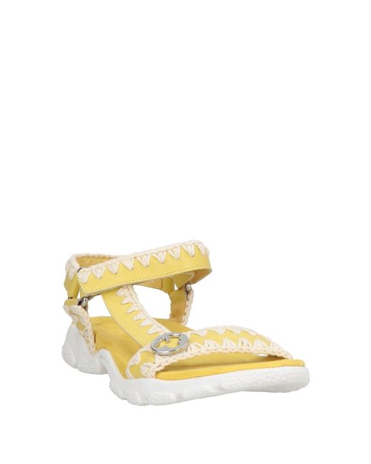 Mou Yellow Sandals