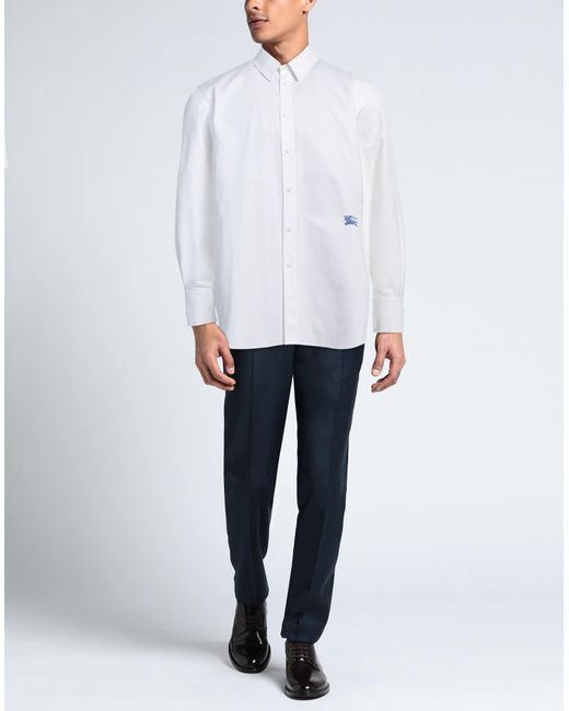 Burberry White Shirt Cotton for men
