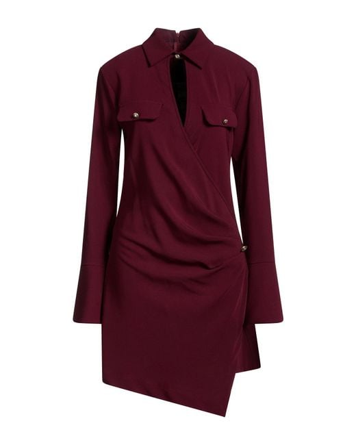 Imperial Purple Mini Dress Polyester, Elastane