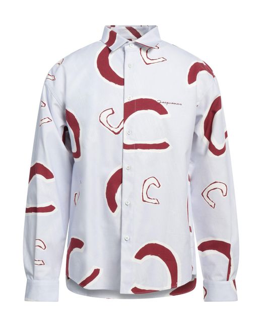 Jacquemus White ‘Simon’ Patterned Shirt, , Light for men