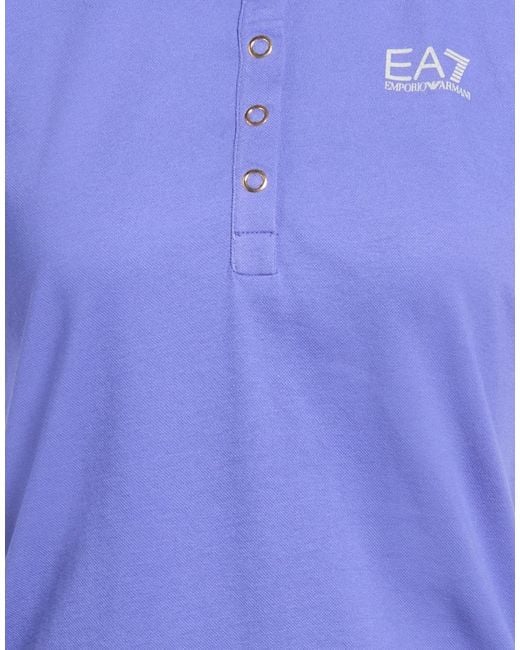 EA7 Blue Polo Shirts