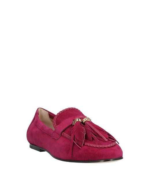 Tod's Red Feather Loafers