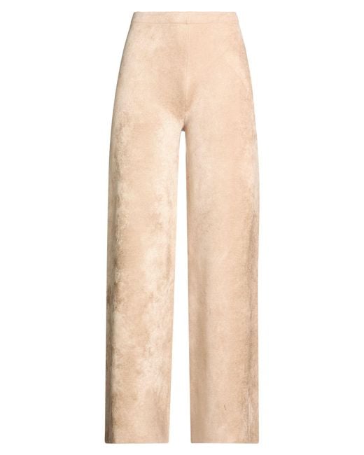 D.exterior Natural Pants Polyamide, Viscose, Wool, Polyester, Elastane