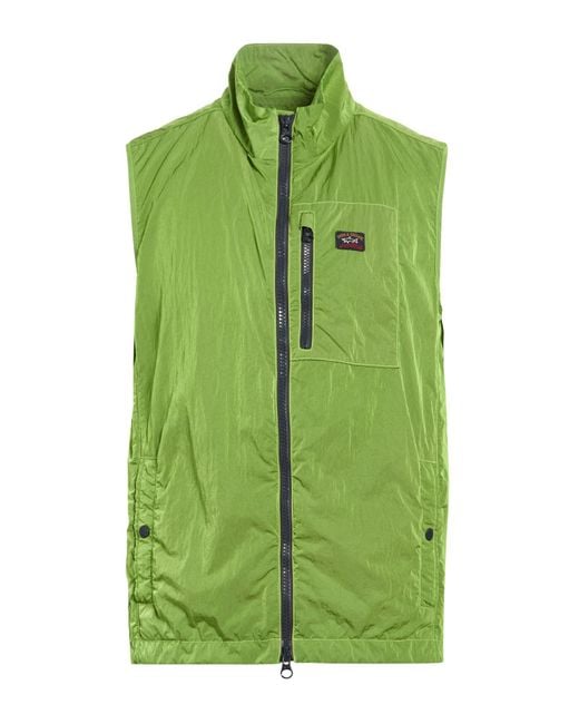 Paul & Shark Green Light Vest Nylon for men