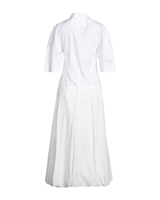 Jil Sander White Maxi Dress