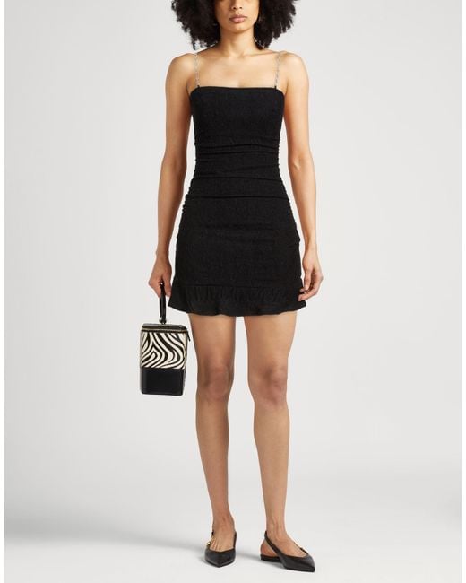 Ba&sh Black Mini Dress Polyester, Elastane