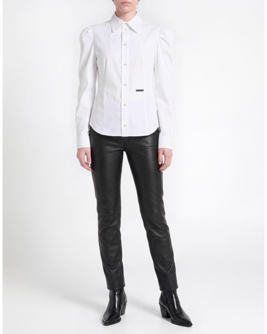 DSquared² Blue Shirt Cotton, Elastane