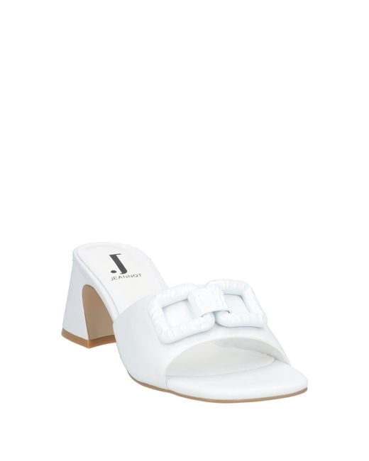 Jeannot White Sandals