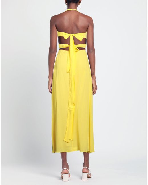 Trussardi Yellow Midi-Kleid