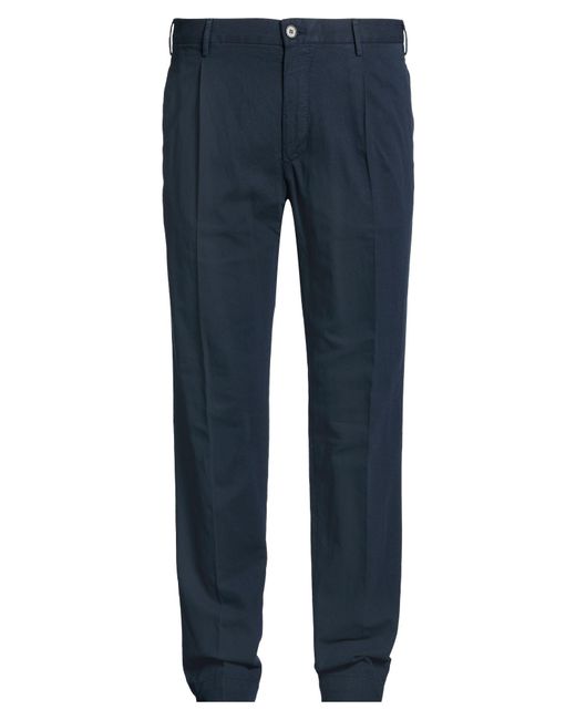 Incotex Blue Pants Cotton, Linen for men