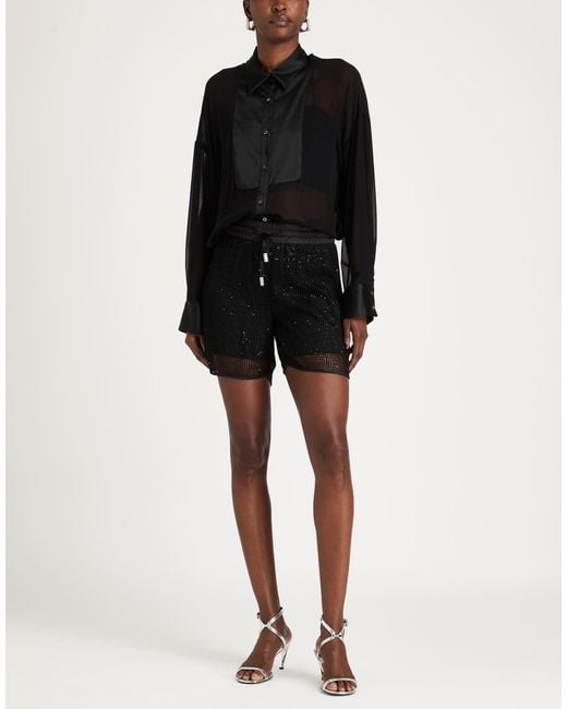 Pinko Black Shirt Polyester, Elastane