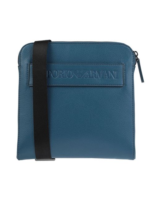 Emporio Armani Synthetic Cross-body Bag in Slate Blue (Blue) for Men - Lyst