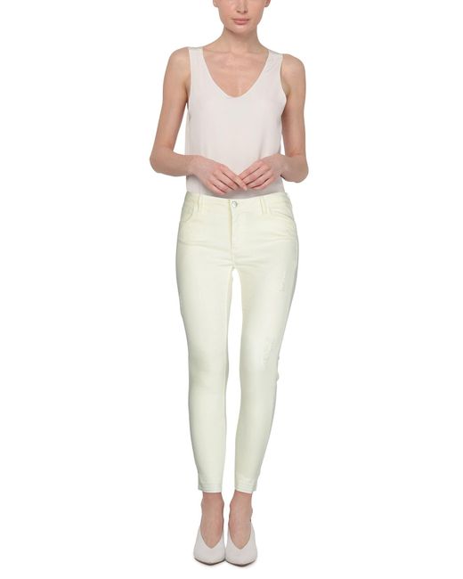 Reiko White Light Jeans Cotton, Elastane