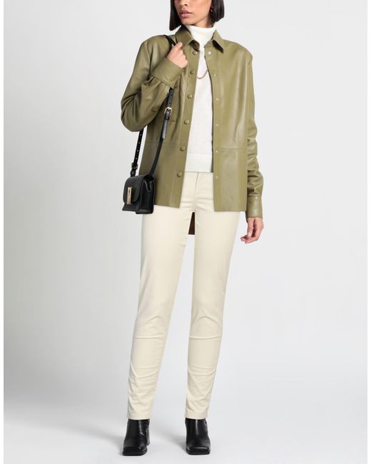 Rossopuro White Pants Cotton, Elastane